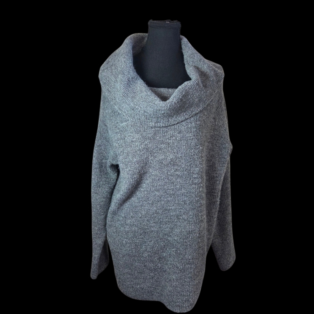H&M Heather Gray Cowl Neck Sweater  Size L